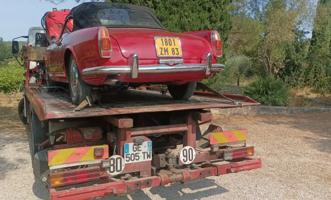 Transport de véhicule , Salernes, R.A.M